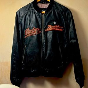 Woman’s leather Harley Davidson jacket